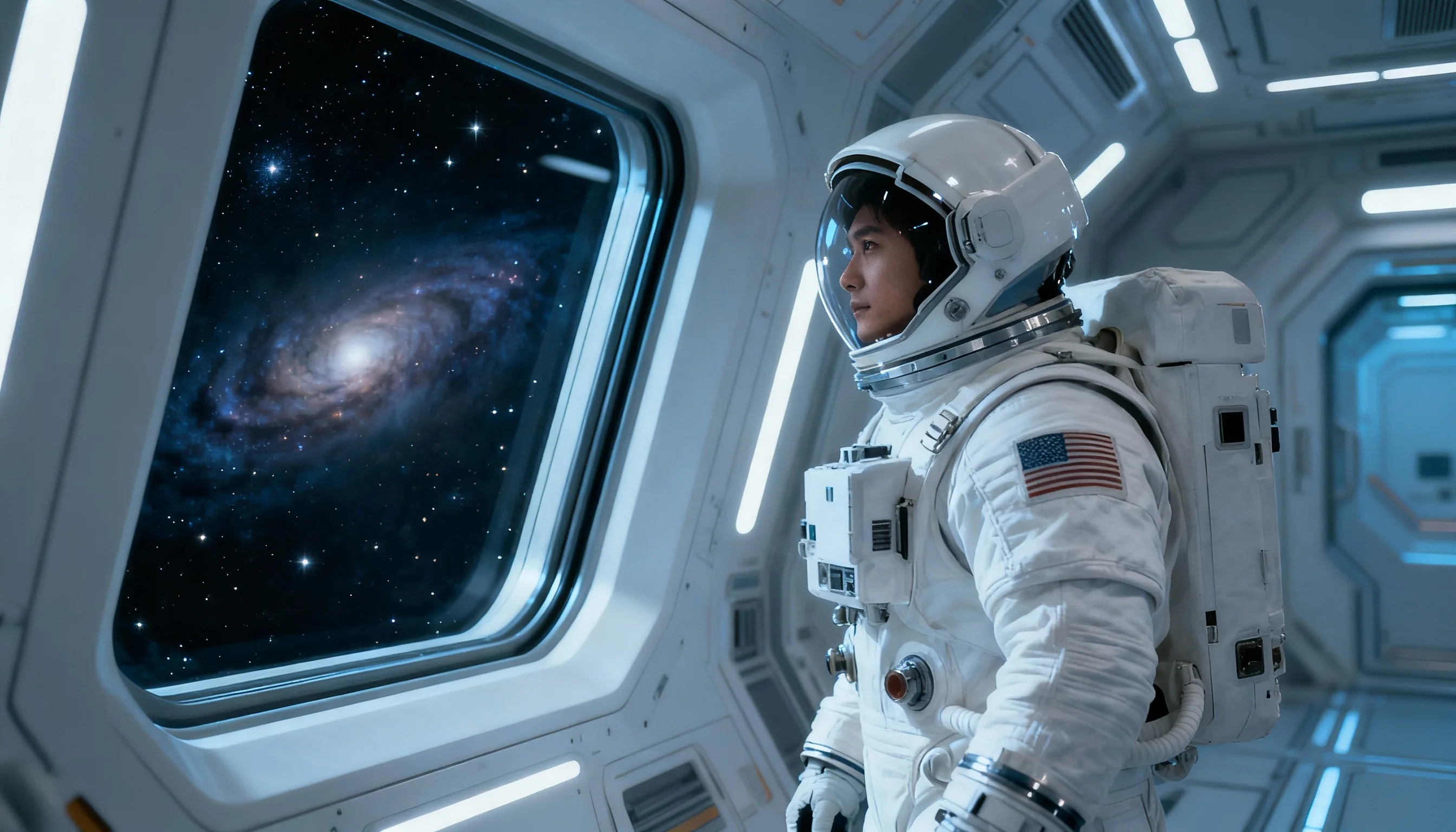 Seedream 4 AI generated space scene with astronaut